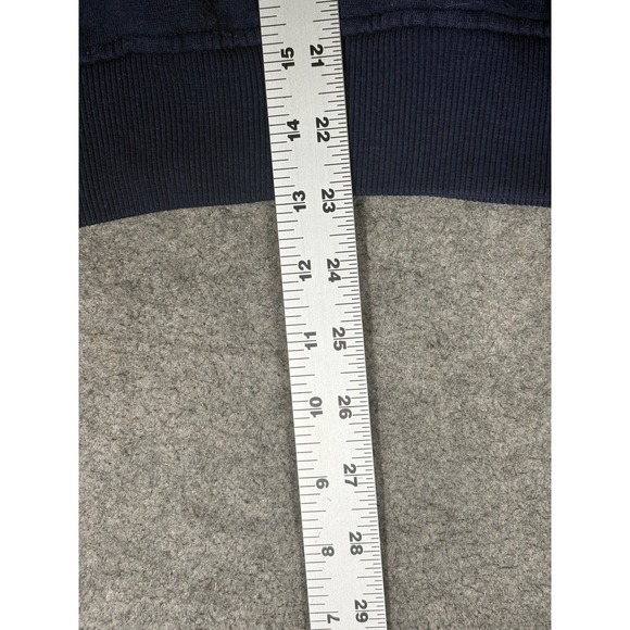 Honors Mens Pullover Sweatshirt Colorblock Rugby Style XL Gray Green Navy - Picture 6 of 8